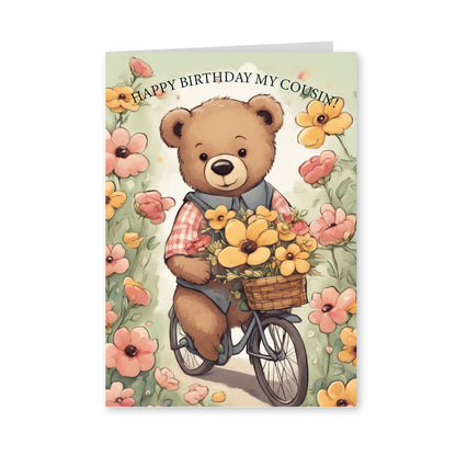 Bear riding a bike