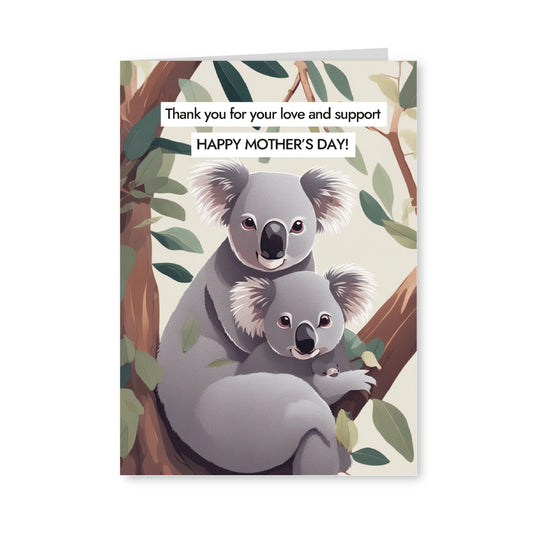 Mama and baby koala