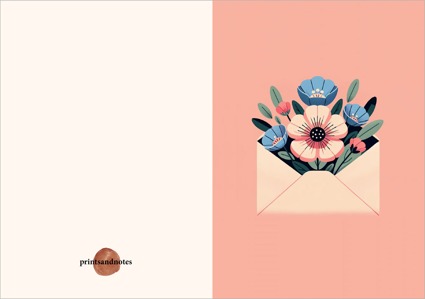 Flowers in envelope