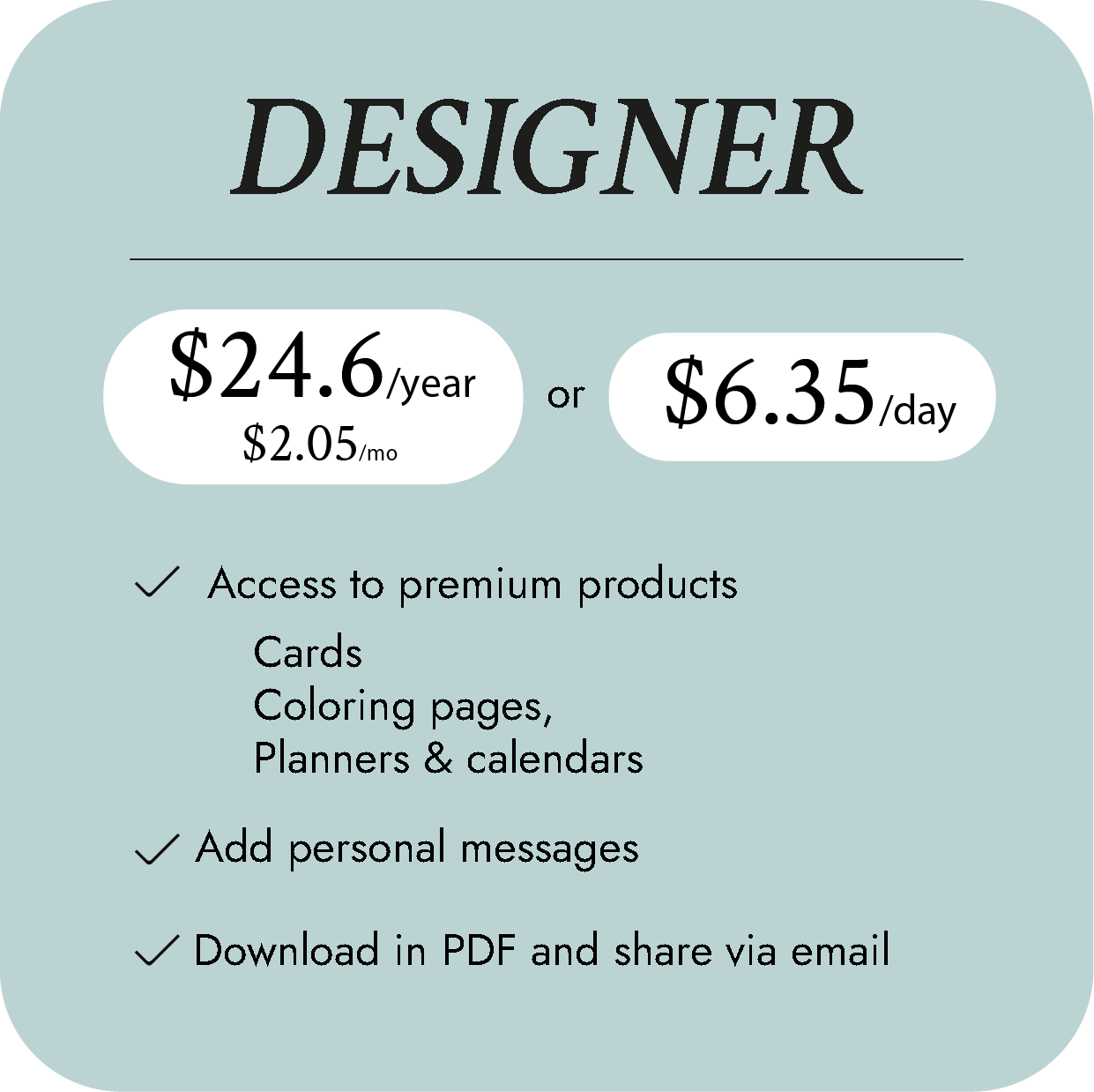 DESIGNER membership