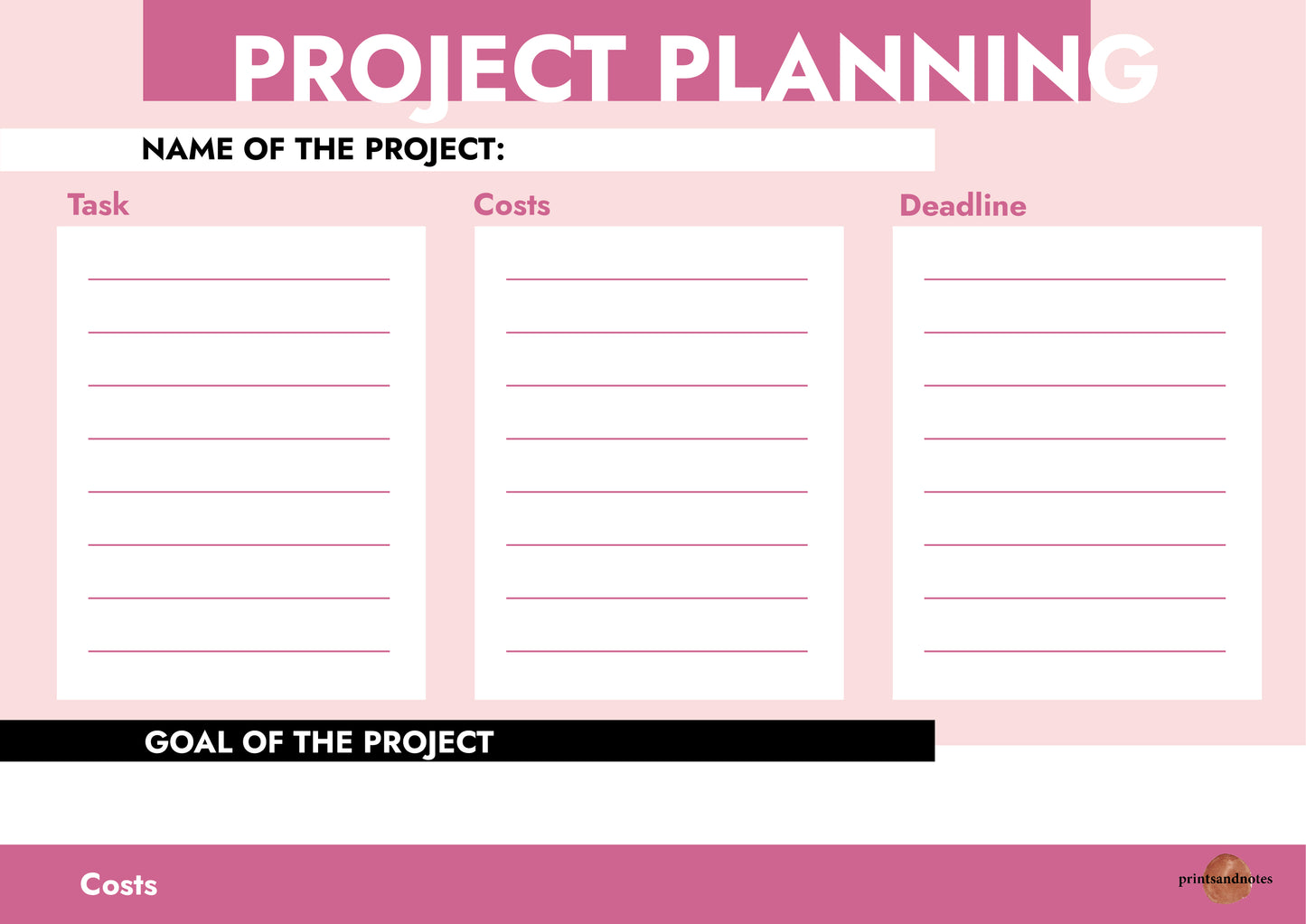 Project planning