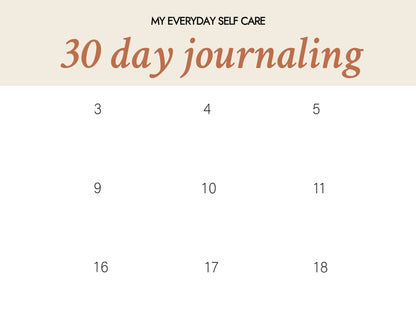 Self care journaling